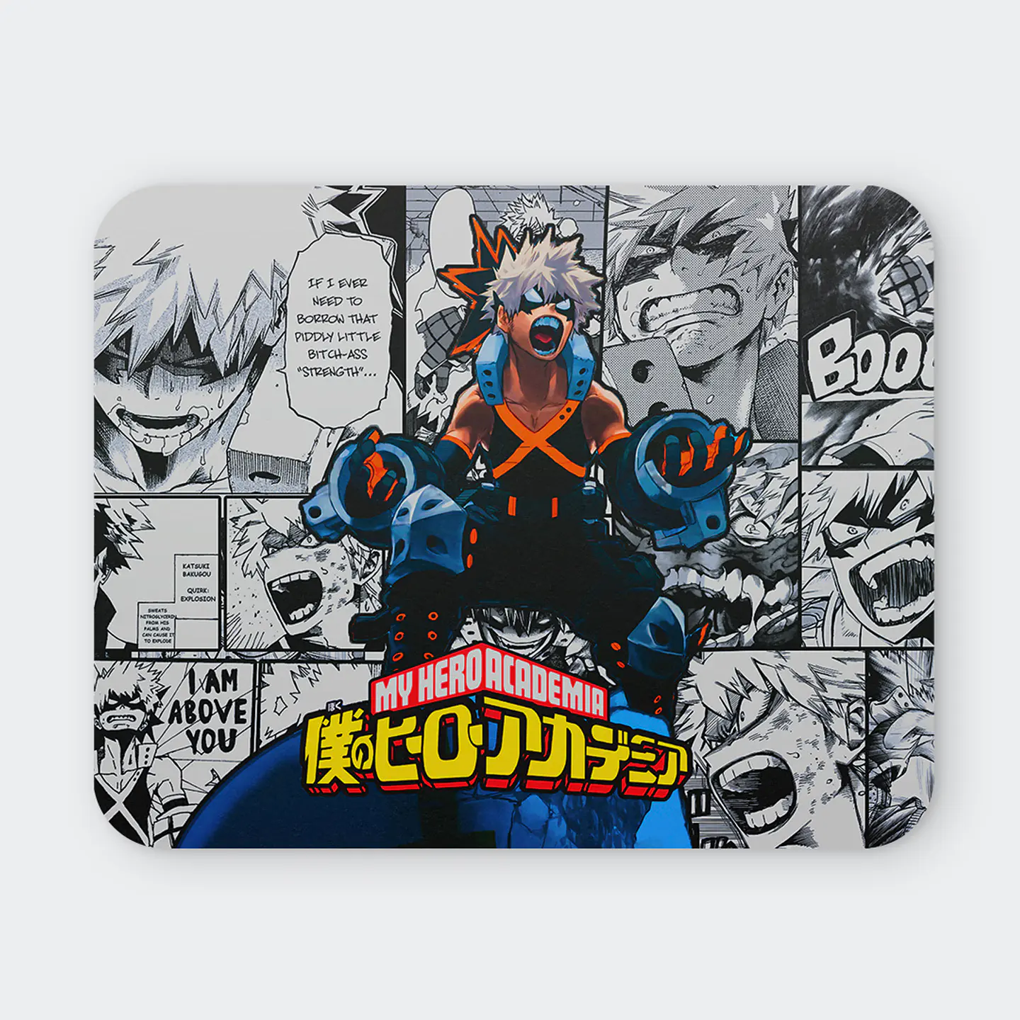 Mousepad 20x24 cm - Diseño Bakugo Explosive Panel  1