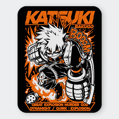 Mousepad 20x24 cm - Diseño Bakugo Great Explosion