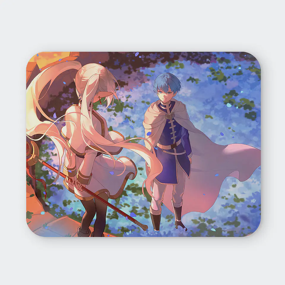 Mousepad 20x24 cm - Diseño Frieren & Himmel: Blue Petals Memory 1