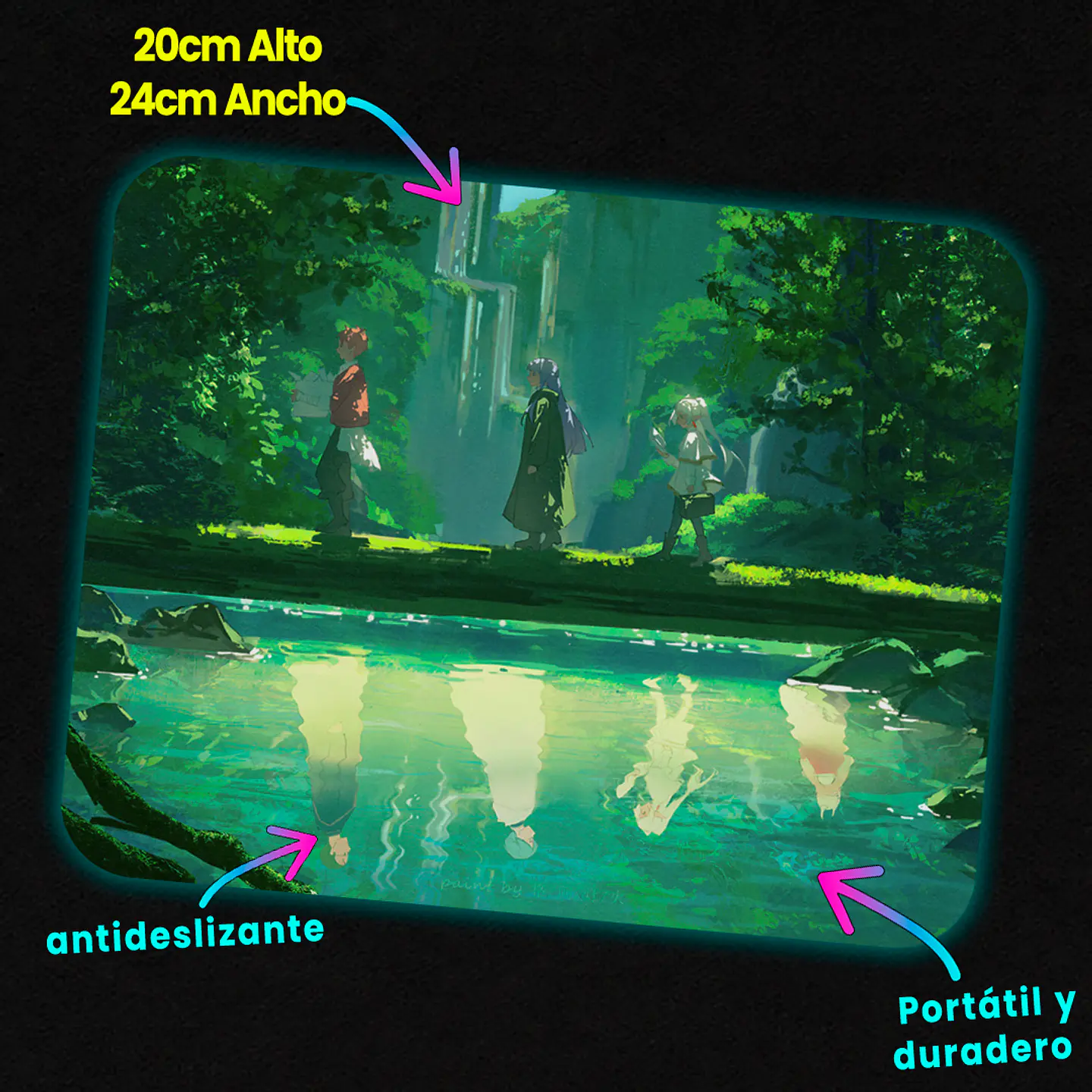 Mousepad 20x24 cm - Diseño Frieren: Echoes of the Journey 2