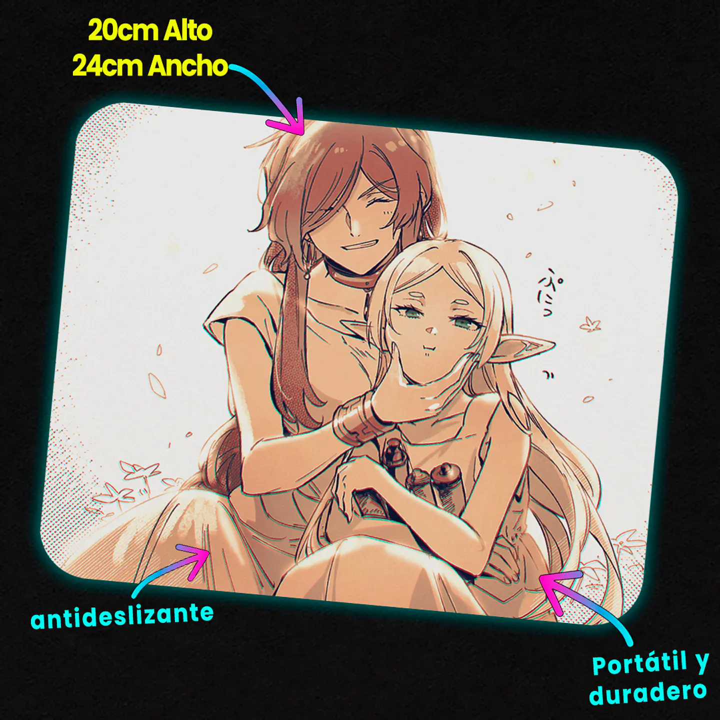 Mousepad 20x24 cm - Diseño Frieren & Flamme: Master’s Affection 2