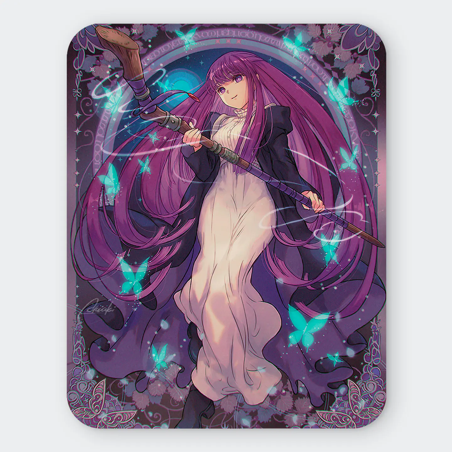 Mousepad 20x24 cm - Diseño Fern: Butterfly Sorceress 1