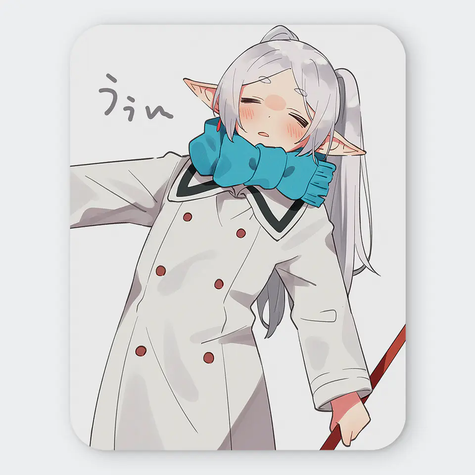 Mousepad 20x24 cm - Diseño Frieren: Winter Scarf Comfy 1