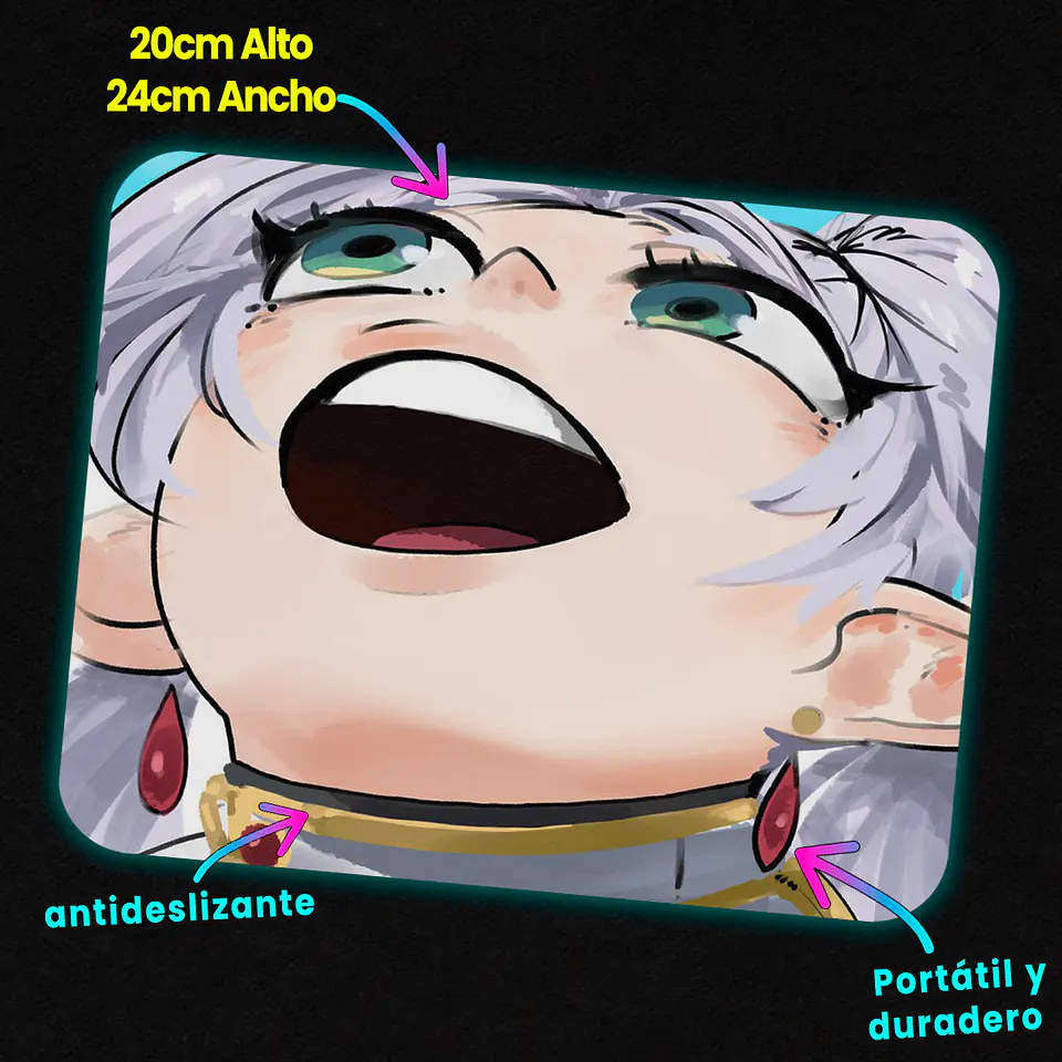 Mousepad 20x24 cm - Diseño Frieren Beyond the Grimoire (POV) 2