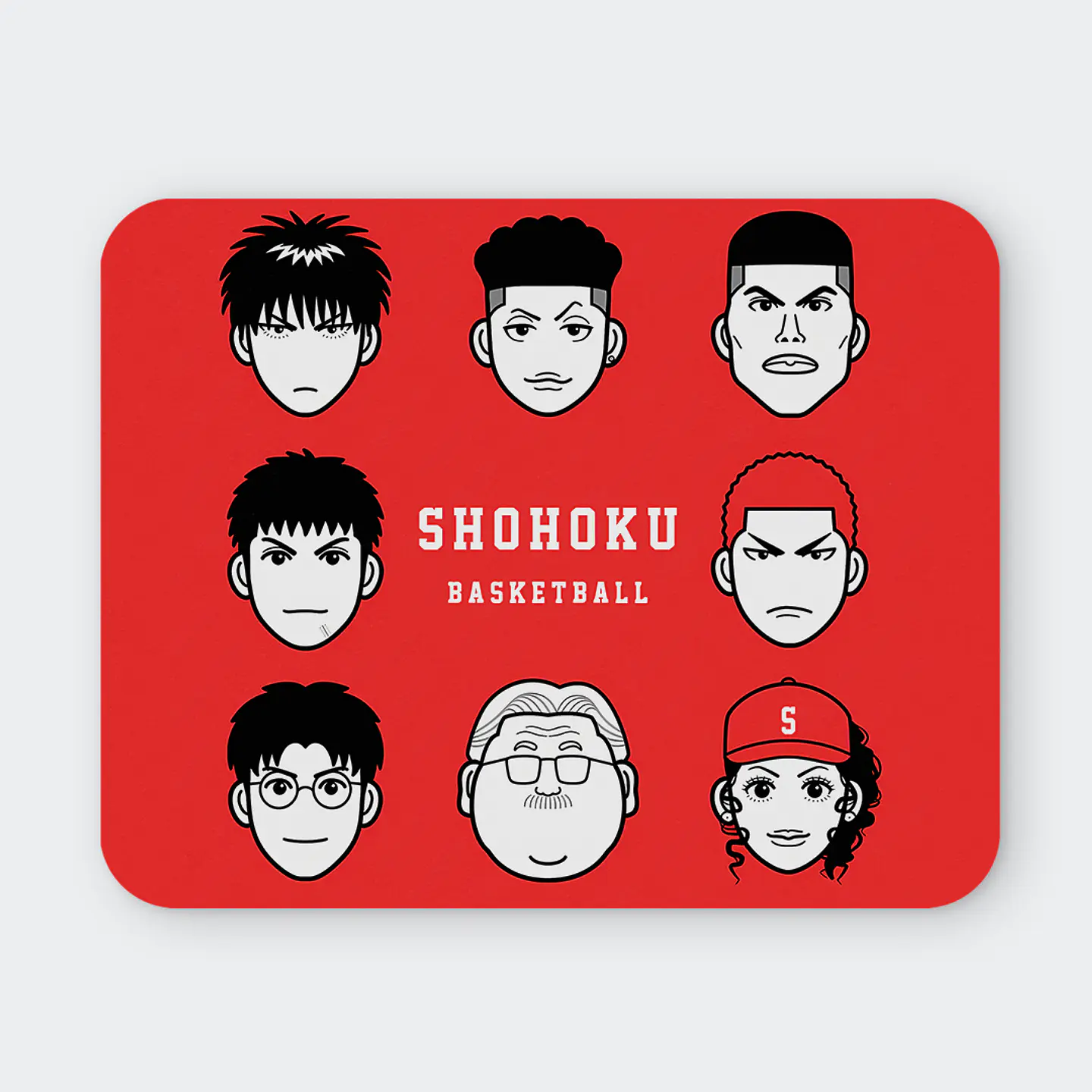 Mousepad 20x24 cm - Diseño Shohoku Basketball Team Icons 1