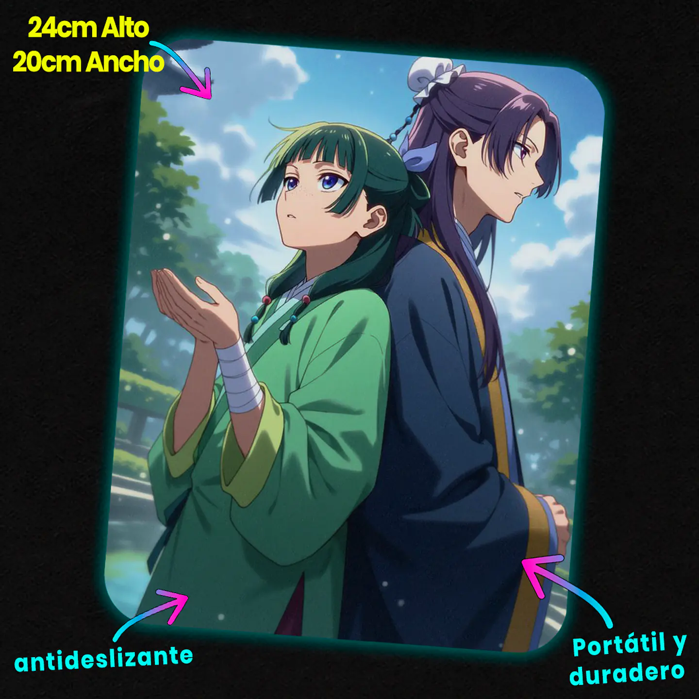 Mousepad 20x24 cm - Diseño Maomao & Jinshi 2