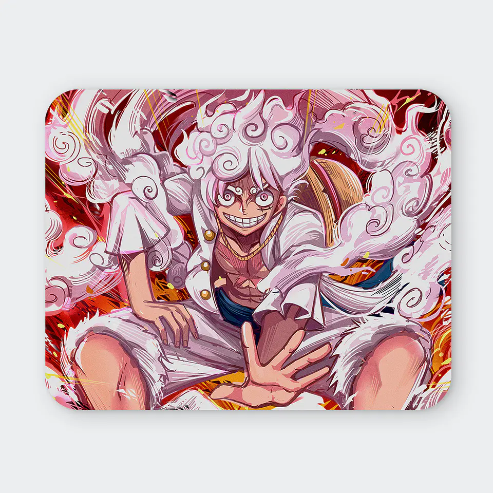 Mousepad 20x24 cm - Diseño Luffy Gear 5 Sun God Awakening 1