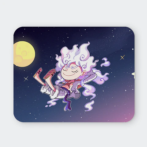 Mousepad 20x24 cm - Diseño Luffy Gear 5 Lunar Freedom