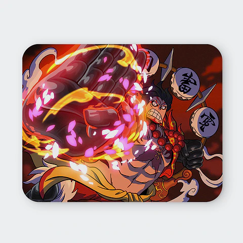 Mousepad 20x24 cm - Diseño "Luffy Gear 4 Shogun Spirit"