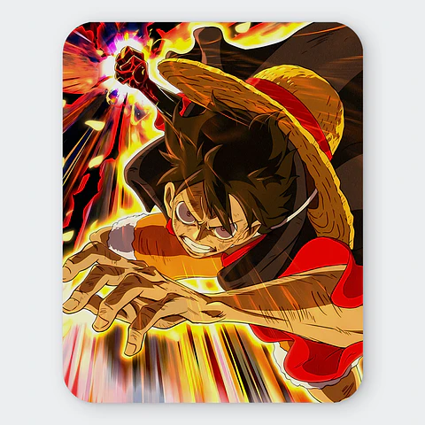 Mousepad 20x24 cm - Diseño "Luffy Onigashima Strike"