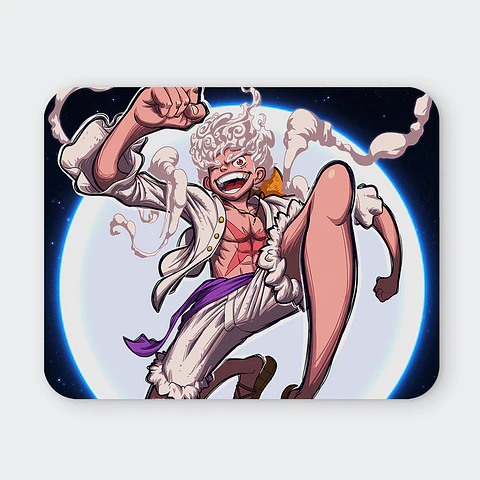 Mousepad 20x24 cm - Diseño Luffy Gear 5 Full Moon Freedom