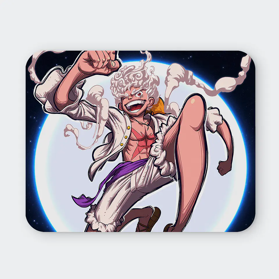 Mousepad 20x24 cm - Diseño Luffy Gear 5 Full Moon Freedom 1