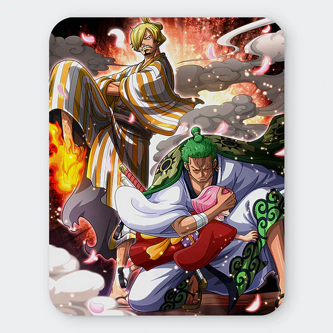 Mousepad 20x24 cm - Diseño Zoro & Sanji Wano Guardians