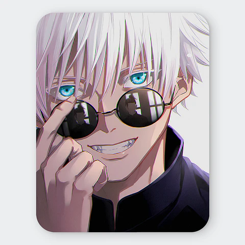 Mousepad 20x24 cm - Diseño Satoru Gojo Blue Eyes Reflection