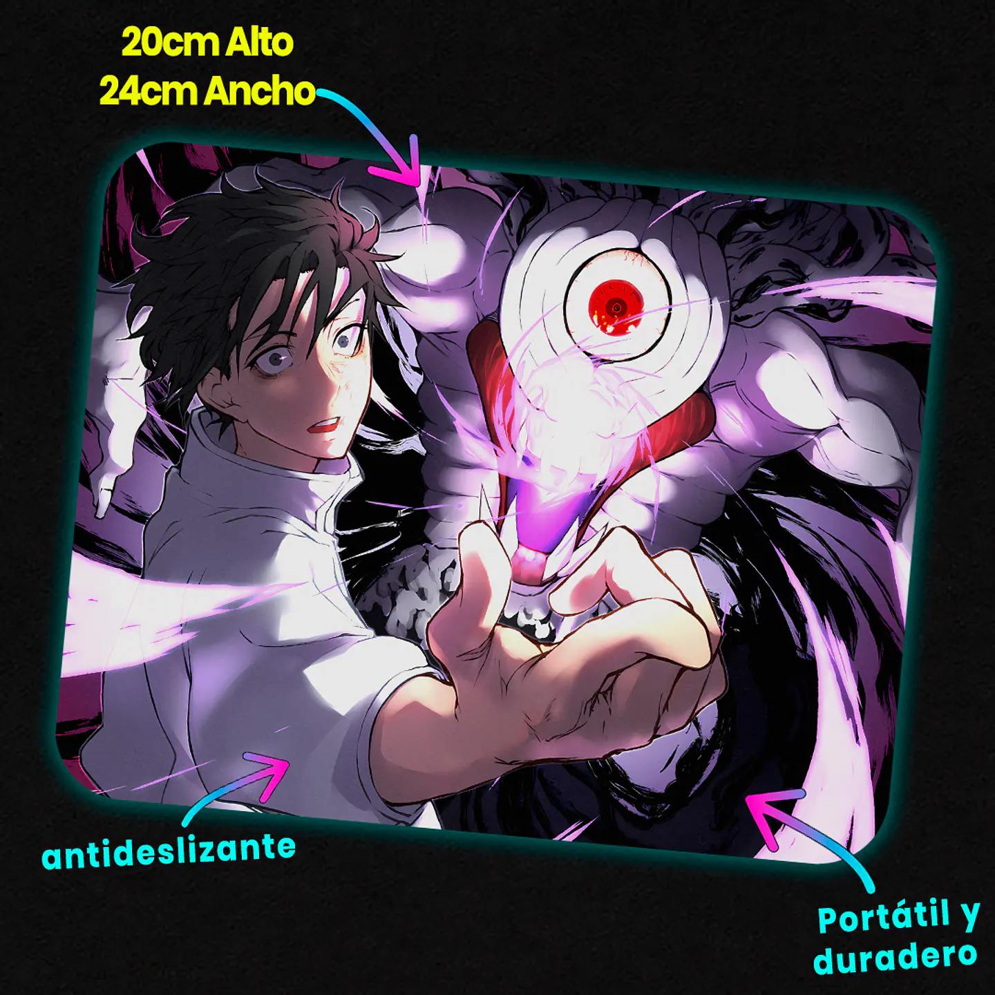 Mousepad 20x24 cm - Diseño Yuta & Rika Cursed Bond Awakening 2