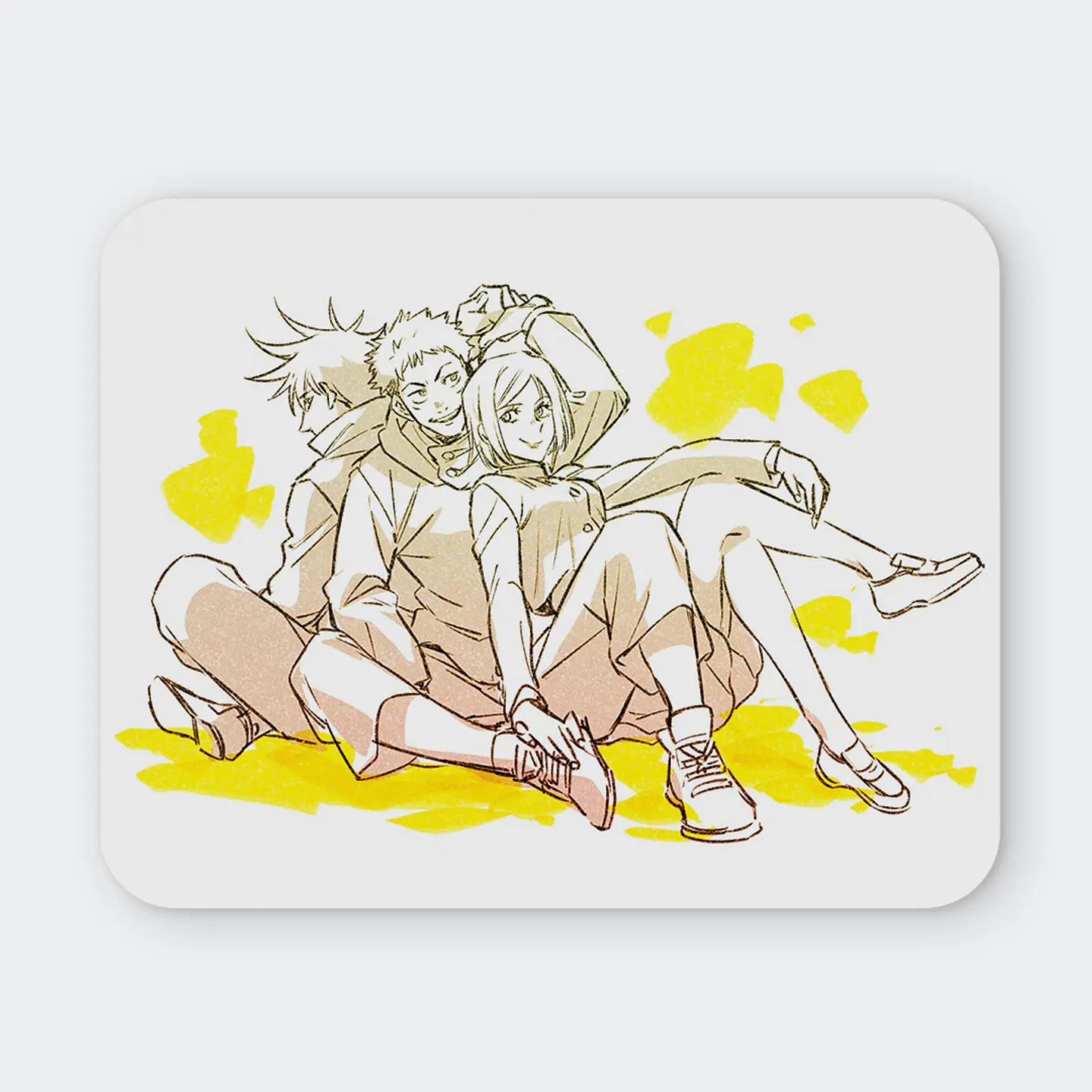 Mousepad 20x24 cm - Diseño Jujutsu Kaisen Tokyo Trio Sketch 1