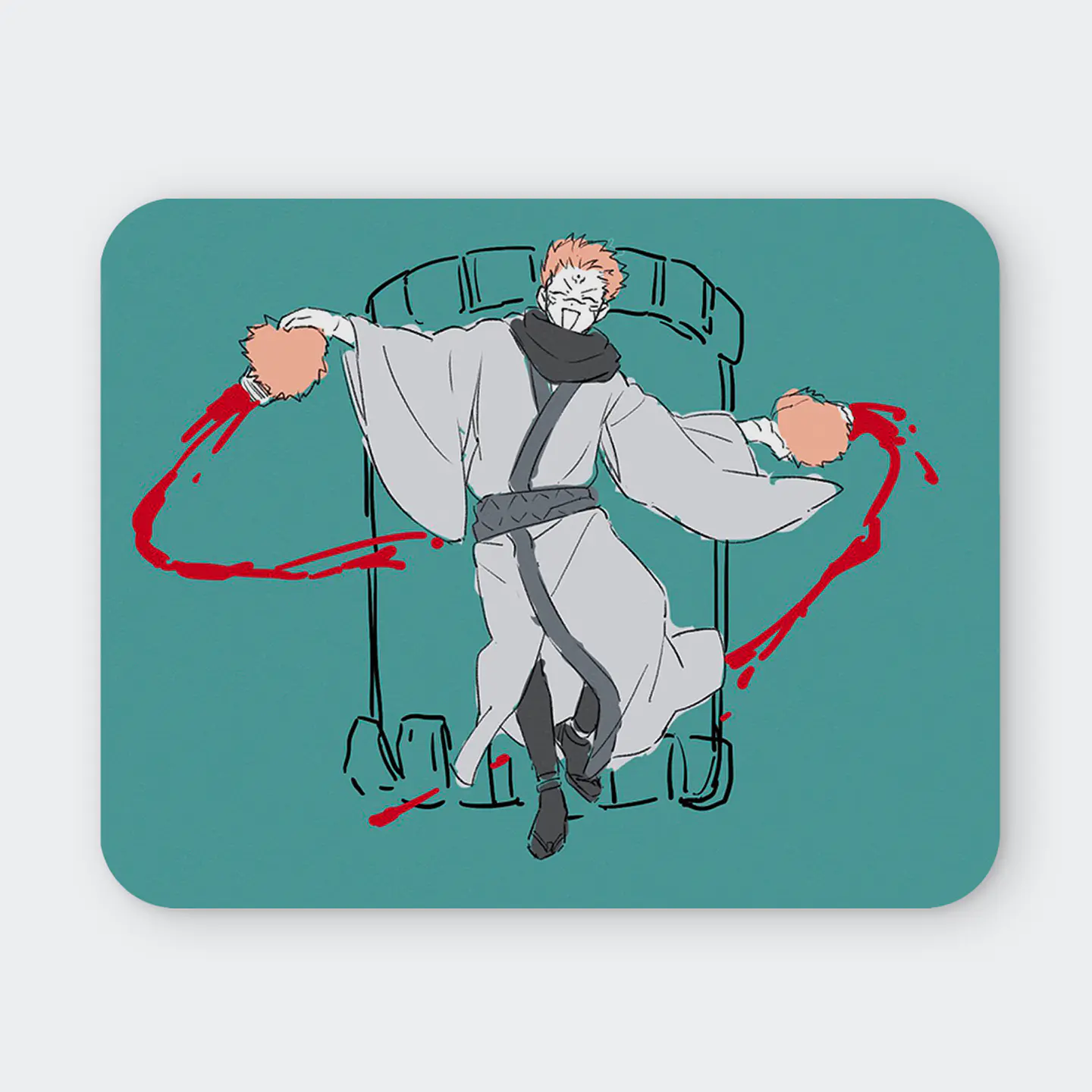 Mousepad 20x24 cm - Diseño Ryomen Sukuna Bloody Cheerleader 1