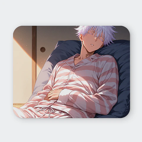 Mousepad 20x24 cm - Diseño Satoru Gojo Sunlight Serenity Nap