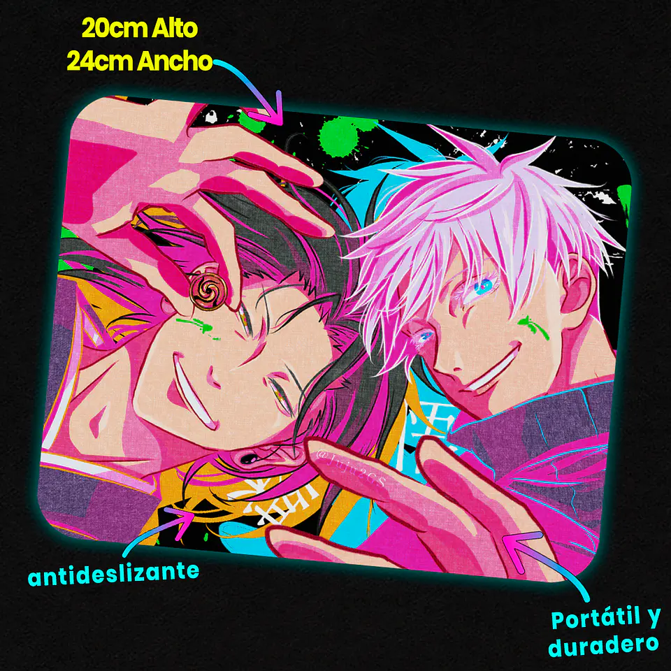 Mousepad 20x24 cm - Diseño Jujutsu Kaisen 