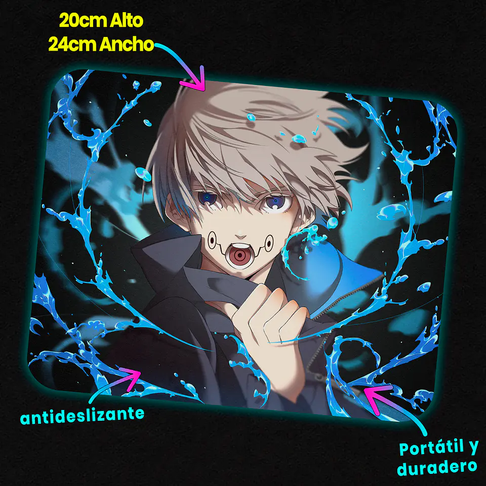 Mousepad 20x24 cm - Diseño Jujutsu Kaisen 