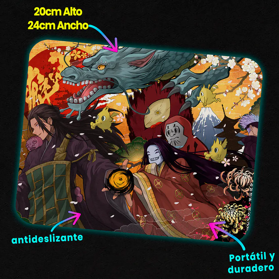 Mousepad 20x24 cm - Diseño Jujutsu Kaisen 