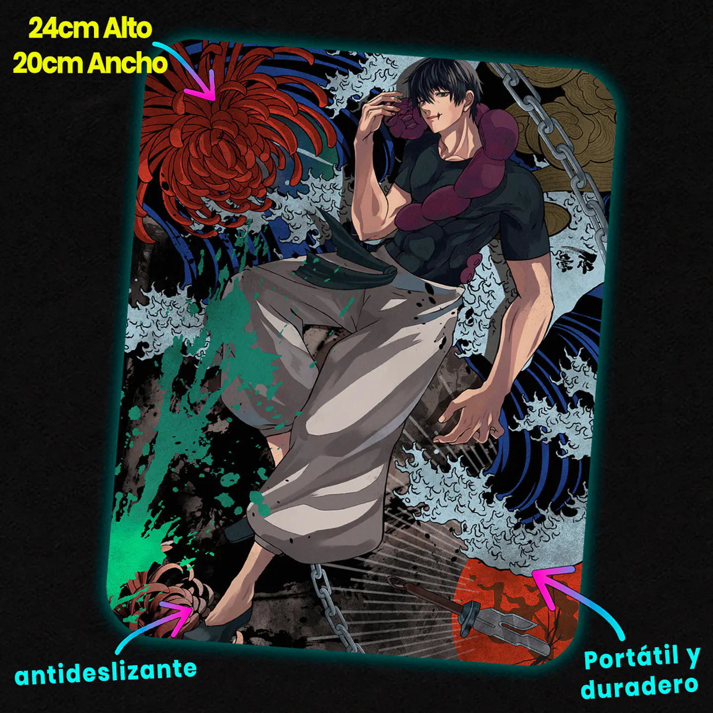 Mousepad 20x24 cm - Diseño Jujutsu Kaisen 