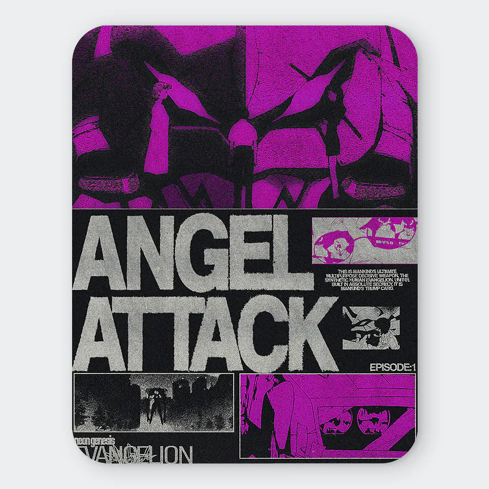 Mousepad 20x24 cm - Diseño Evangelion 