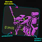 Mousepad 20x24 cm - Diseño Evangelion EVA-01 Pixel Retro Edition - Miniatura 2