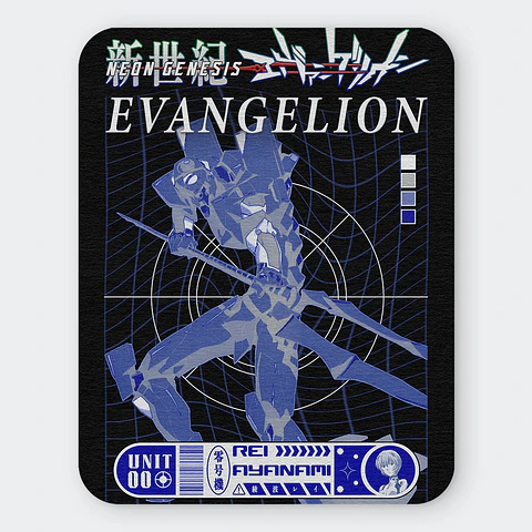 Mousepad 20x24 cm - Diseño Evangelion Unit-00 Tactical Interface