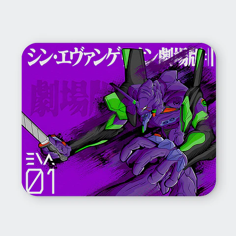 Mousepad 20x24 cm - Diseño Evangelion Unit-01 Neon Strike