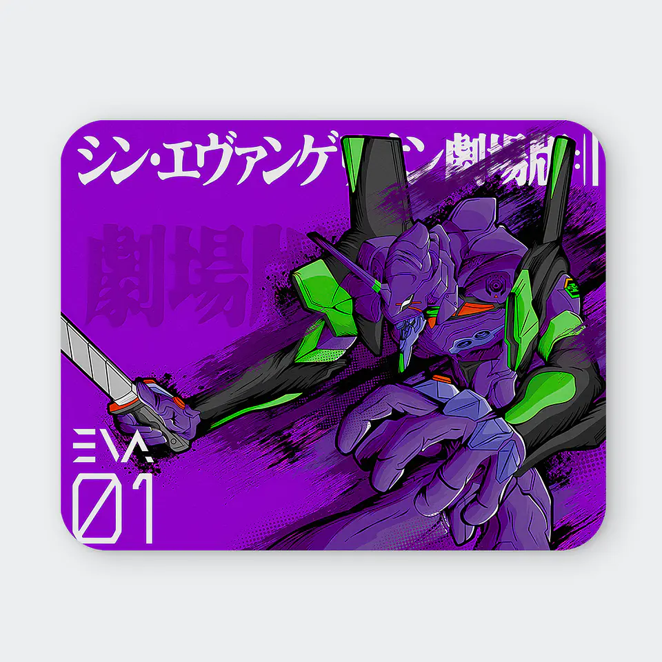 Mousepad 20x24 cm - Diseño Evangelion Unit-01 Neon Strike 1