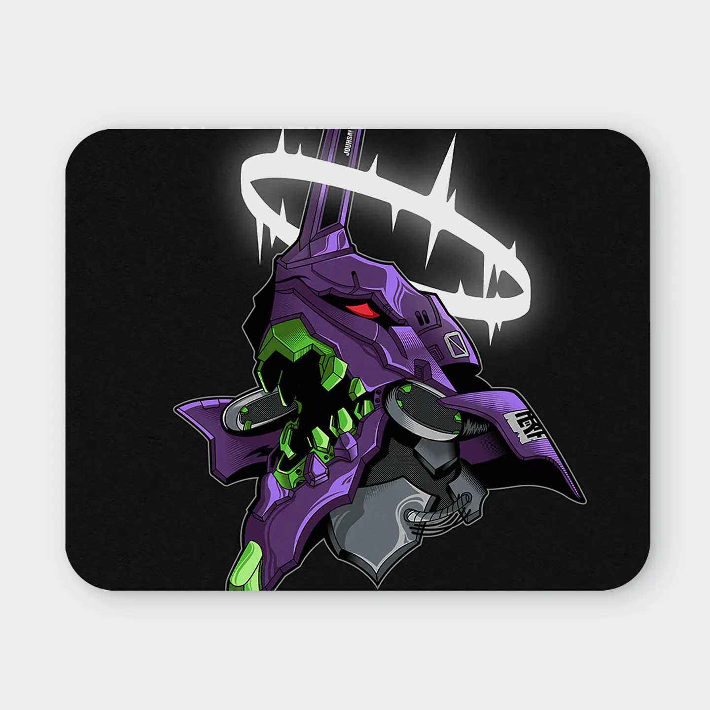 Mousepad 20x24 cm - Diseño Evangelion Unit-01 Awakening Halo 1