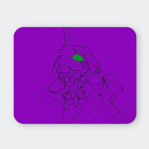 Mousepad 20x24 cm - Diseño Eva-01 Minimal Purple Awakening
