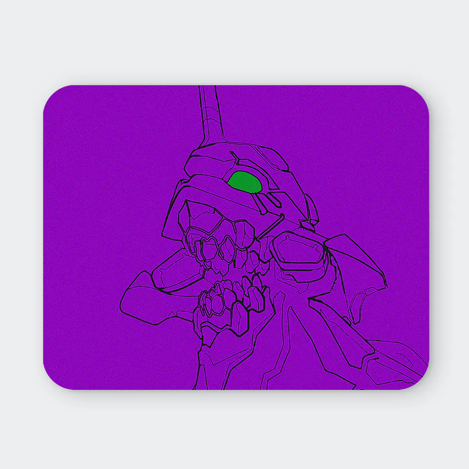 Mousepad 20x24 cm - Diseño Eva-01 Minimal Purple Awakening 1
