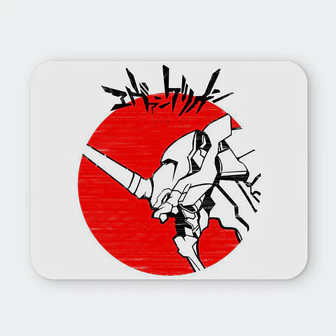 Mousepad 20x24 cm - Diseño EVA-01 Crimson Rising Sun