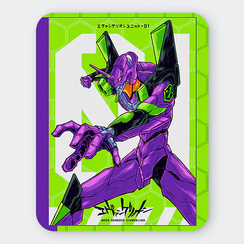 Mousepad 20x24 cm - Diseño EVA-01 Neon Hex System