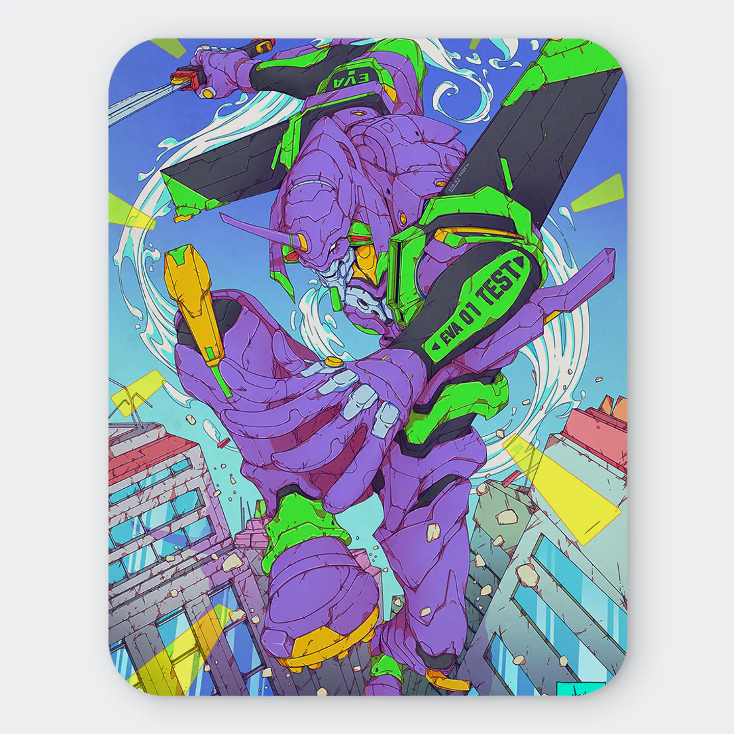 Mousepad 20x24 cm - Diseño EVA-01 Tokyo Vanguard 1