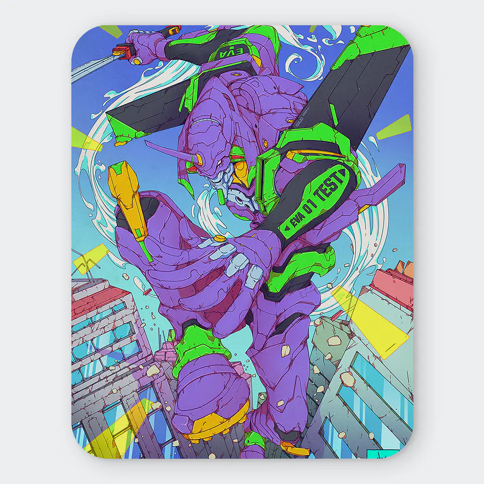 Mousepad 20x24 cm - Diseño EVA-01 Tokyo Vanguard 1