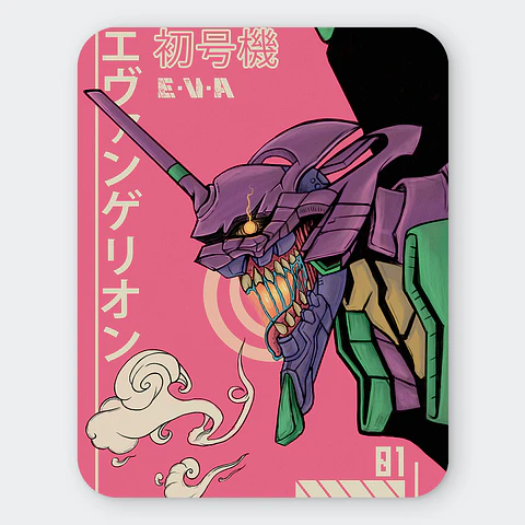 Mousepad 20x24 cm - Diseño EVA-01 Berserk Ukiyo-e