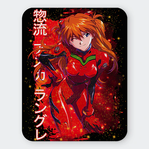 Mousepad 20x24 cm - Diseño Asuka Langley Crimson Spark