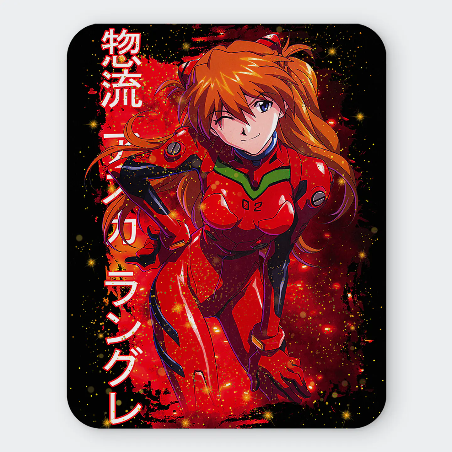 Mousepad 20x24 cm - Diseño Asuka Langley Crimson Spark 1