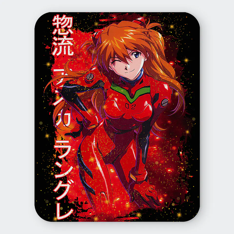 Mousepad 20x24 cm - Diseño Asuka Langley Crimson Spark 1