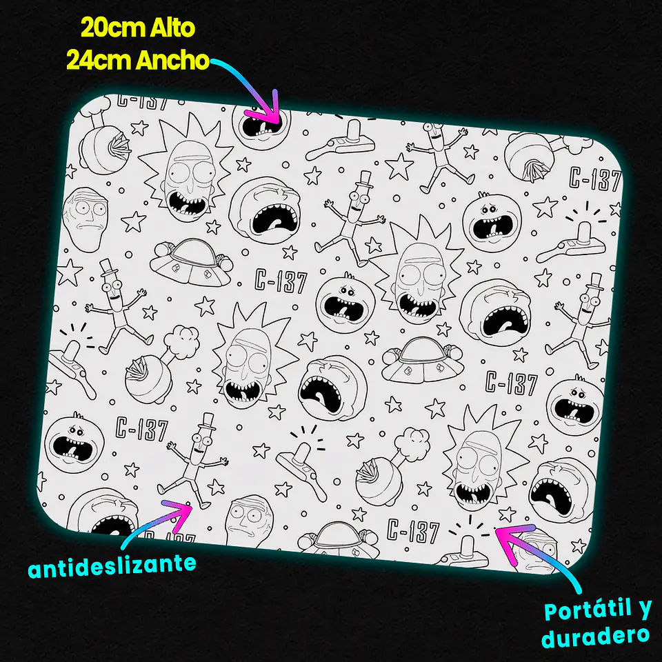 Mousepad 20x24 cm - Diseño 