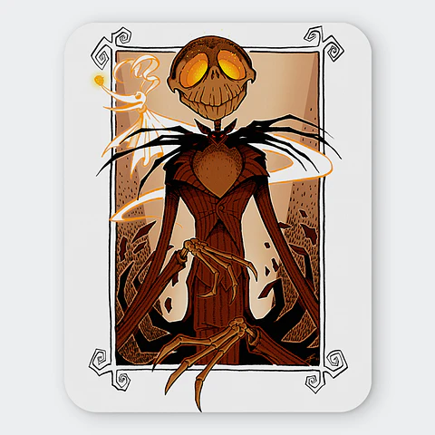 Mousepad 20x24 cm - Diseño Jack Skellington "The Pumpkin King Art Edition"