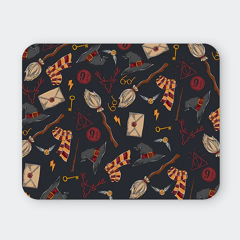 Mousepad 20x24 cm - Diseño Wizarding World Dark Pattern