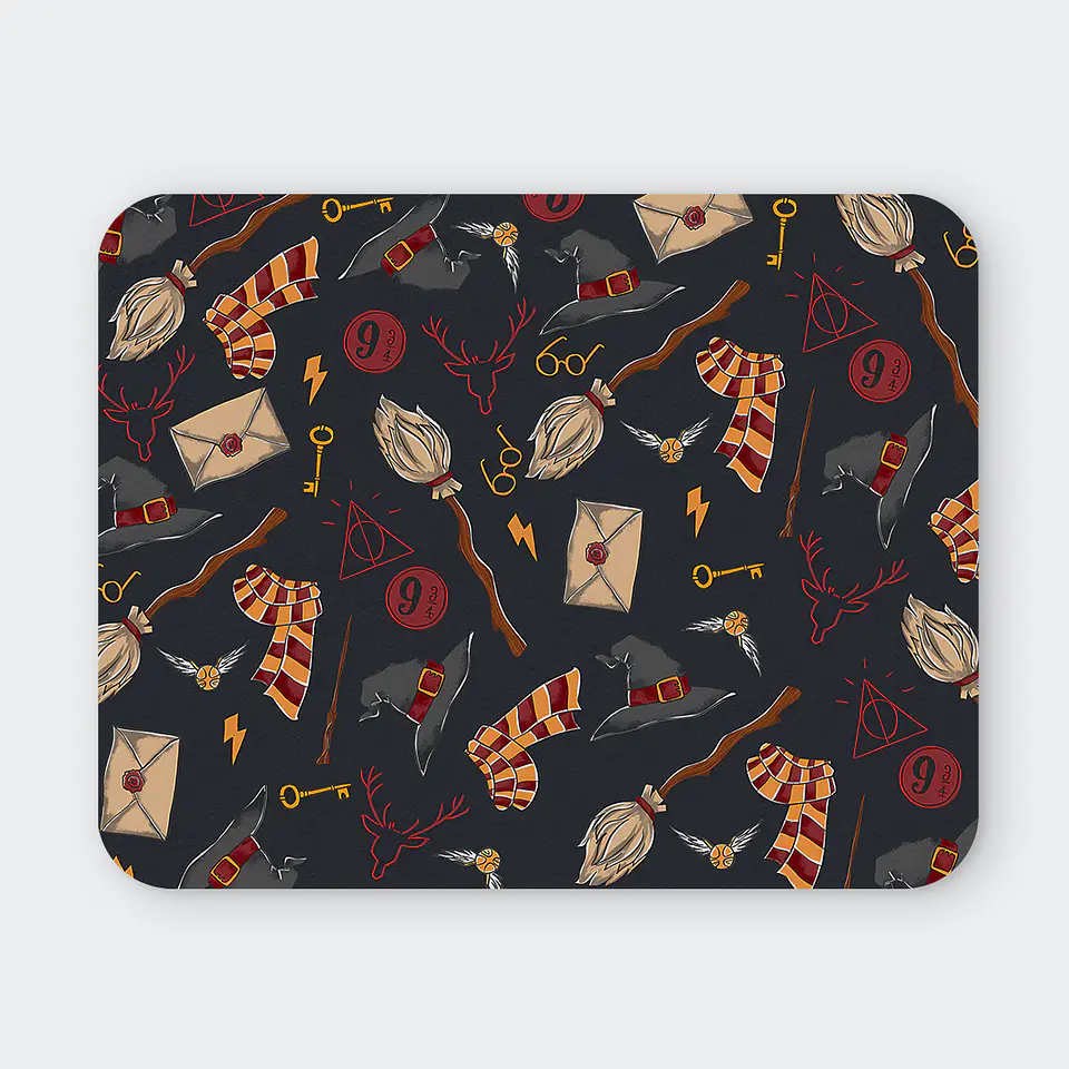 Mousepad 20x24 cm - Diseño Wizarding World Dark Pattern 1