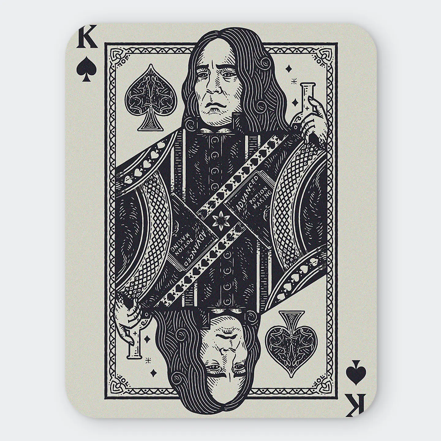 Mousepad 20x24 cm - Diseño The Half-Blood Prince King Card 1