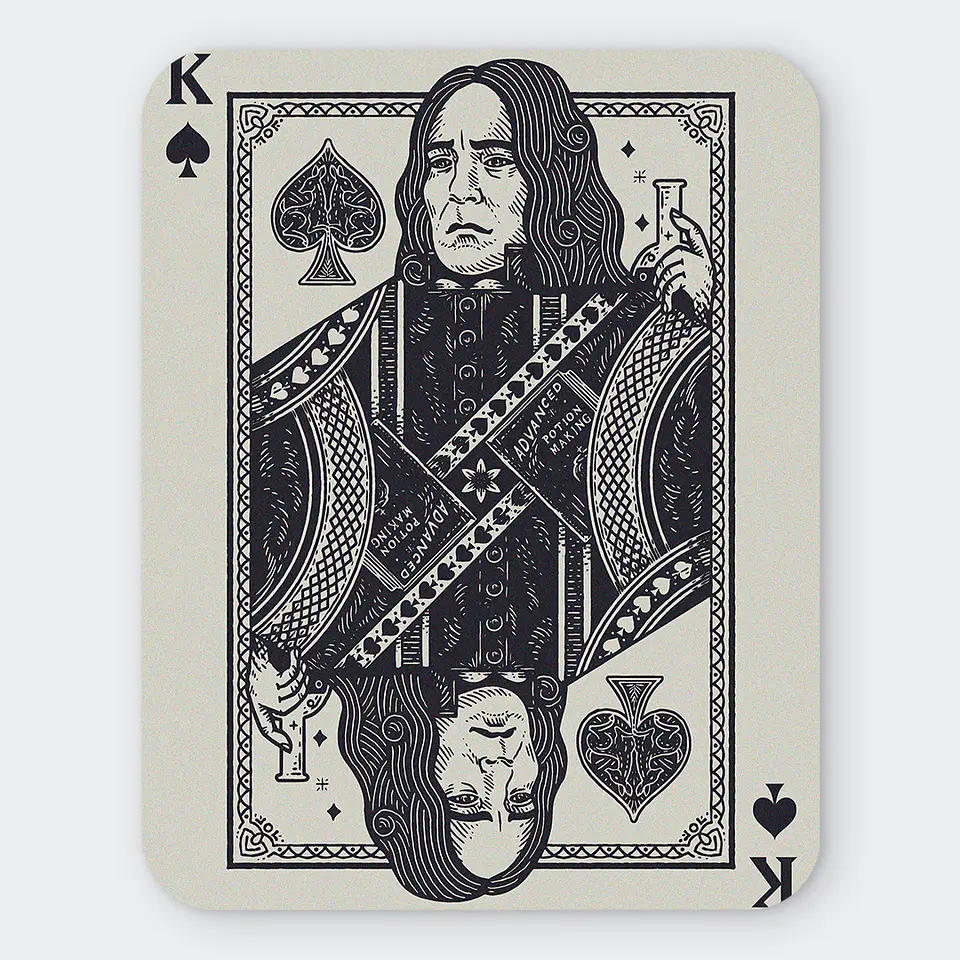 Mousepad 20x24 cm - Diseño The Half-Blood Prince King Card 1
