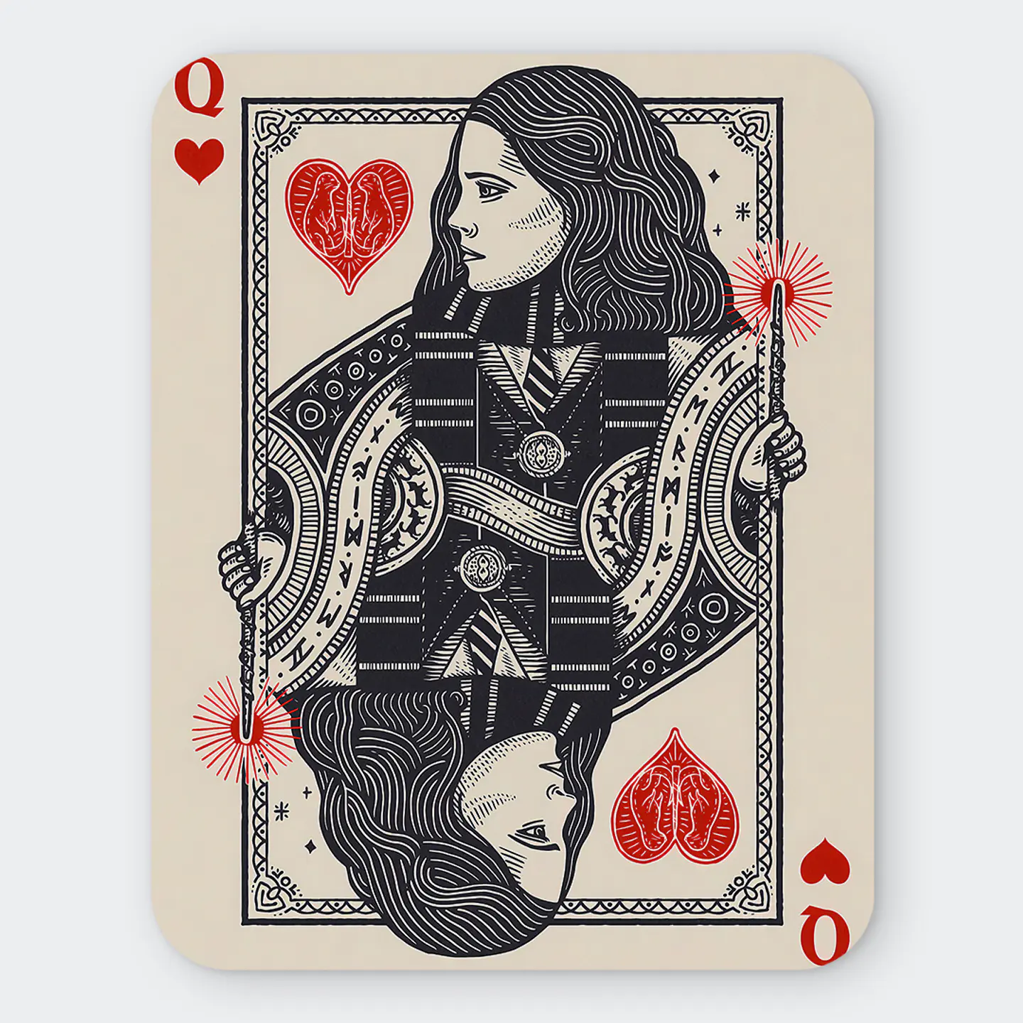Mousepad 20x24 cm - Diseño The Brightest Witch Queen Card 1