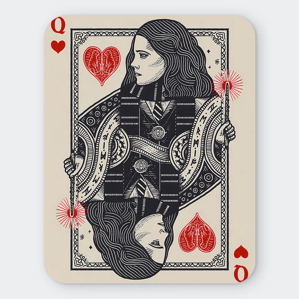 Mousepad 20x24 cm - Diseño The Brightest Witch Queen Card 1